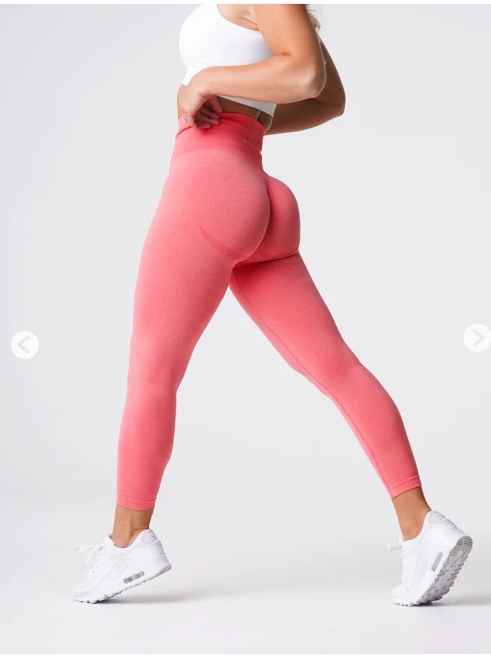 NVGTN Coral Seamless High-Waist Leggings Small